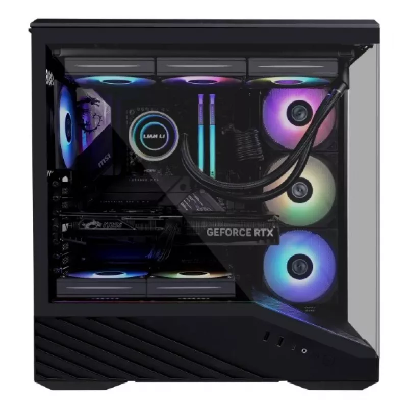 Lian Li Vector V100 G99.V100RX.00 case PC Midi Tower, ATX, RGB, vetro temperato, nero