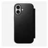 Custodia folio per smartphone Nomad Modern Leather Folio per Apple, per schermi fino a 16 cm (6,3 pollici), nero