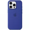 Custodia in silicone Apple iPhone 16 Pro MagSafe blu oltremare