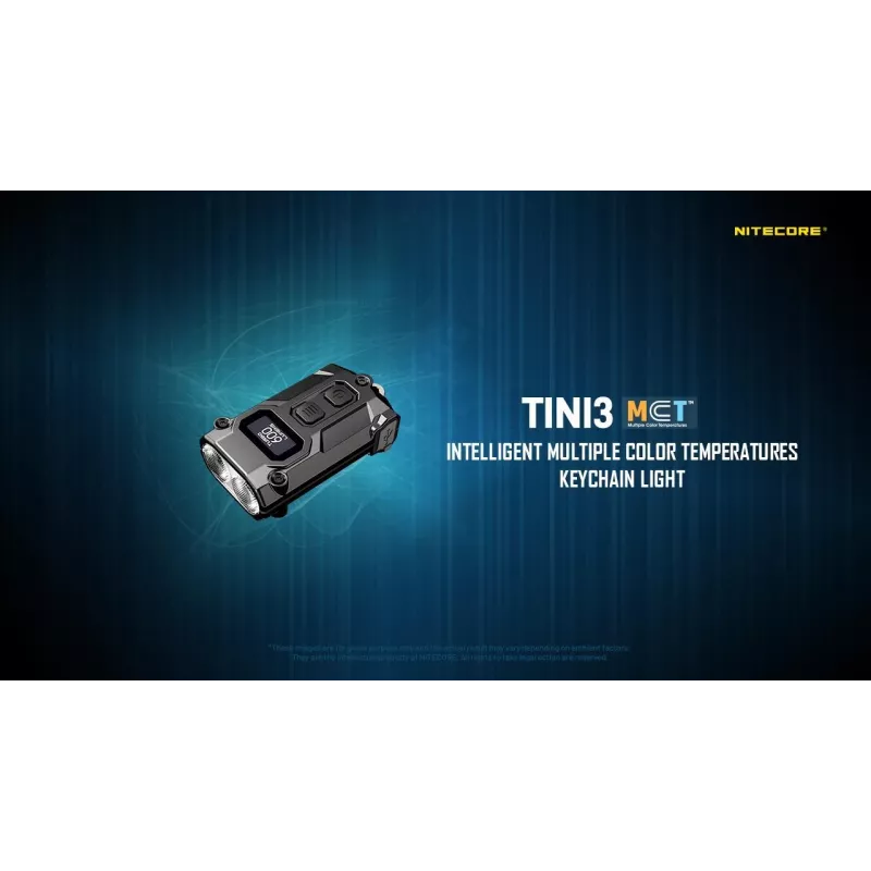 Torcia portachiavi Nitecore TINI3 nero 600 lm USB ricaricabile