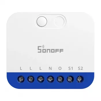 Controller dimmer smart mini WiFi Sonoff MINI‑DIM — modulo da incasso compatto per dimmerare LED/luci, compatibile Matter
