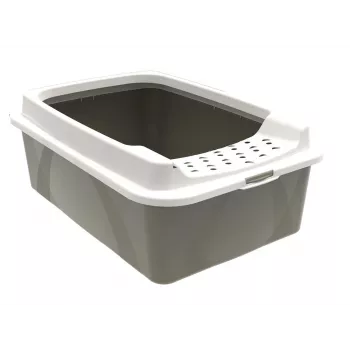 Lettiera per gatti rotho Bonnie Eco cappuccino 30 L vaschetta in plastica coperta con coperchio, 572×393×209 mm