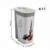 Contenitore per crocchette rotho Flo beige-marrone plastica 4,1 L, altezza 270 mm