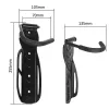 Portabici da parete MACLEAN MC-432, supporto verticale per bici, larghezza regolabile, carico max. 30 kg, nero
