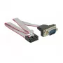 Cavo seriale DeLOCK 89900 grigio 0,25 m RS-232 DB9 9-Pin COM