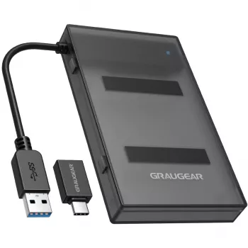 GRAUGEAR G-2603-AC docking station per unità di memoria USB 3.2 Gen 1 (3.1 Gen 1) Type-A nero (G-2603-AC)