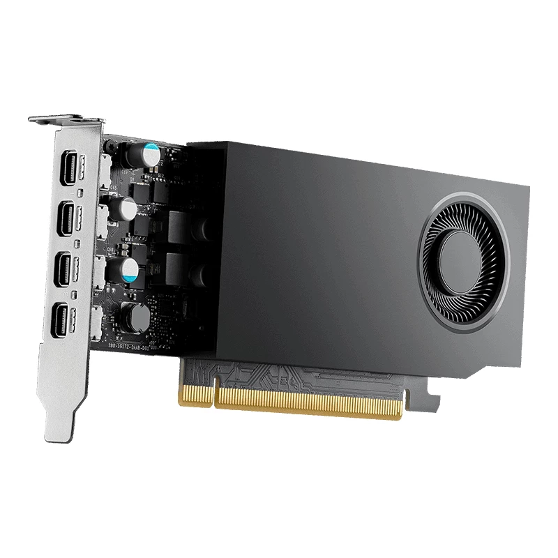 PNY NVIDIA RTX A1000 - schede grafiche - RTX A1000 - 8GB GDDR6 - PCIe 4.0 x8 Low-Profile - 4 x Mini DisplayPort (VCNRTXA1000-PL)