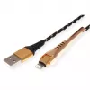 Cavo Lightning ROLINE 11.02.8923 1m nero oro