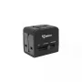 Adattatore da viaggio SBOX TA-23 con caricabatterie dual-USB e compatibilità universale delle spine