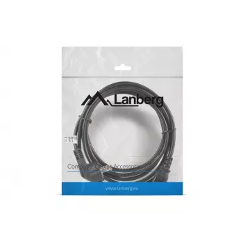 Cavo di alimentazione Lanberg CA-C13C-11CC-0030-BK nero 3 m connettore femmina C13 CEE7/7 (CA-C13C-11CC-0030-BK)