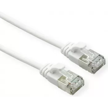 Cavo patch ROLINE GREEN U/FTP DataCenter Cat.6A (Classe EA), LSOH, sottile, bianco, 1 m (21.44.1701)