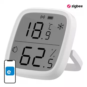 Sensore di temperatura e umidità per interni Sonoff ZigBee SNZB-02D wireless batteria CR2450