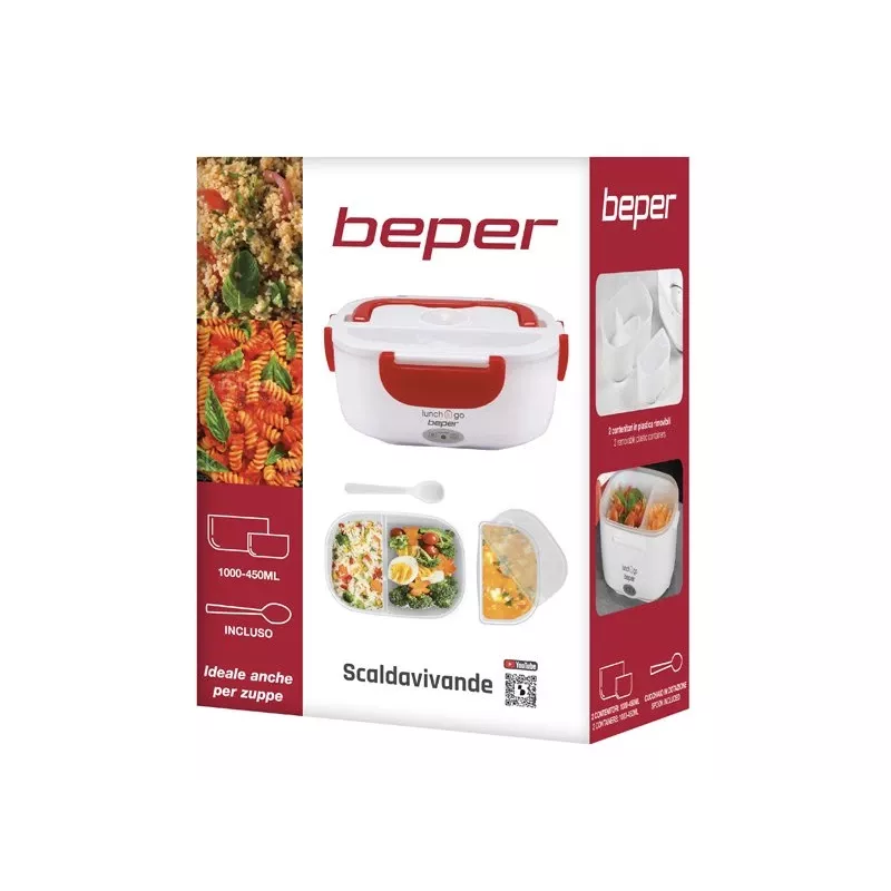 Portavivande elettrico Beper 90.920R – scaldavivande 1 L