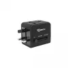 Adattatore da viaggio SBOX TA-23 con caricabatterie dual-USB e compatibilità universale delle spine