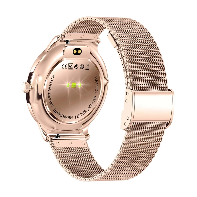 Smartwatch Colmi V89 acciaio inox oro con Bluetooth e cardiofrequenzimetro
