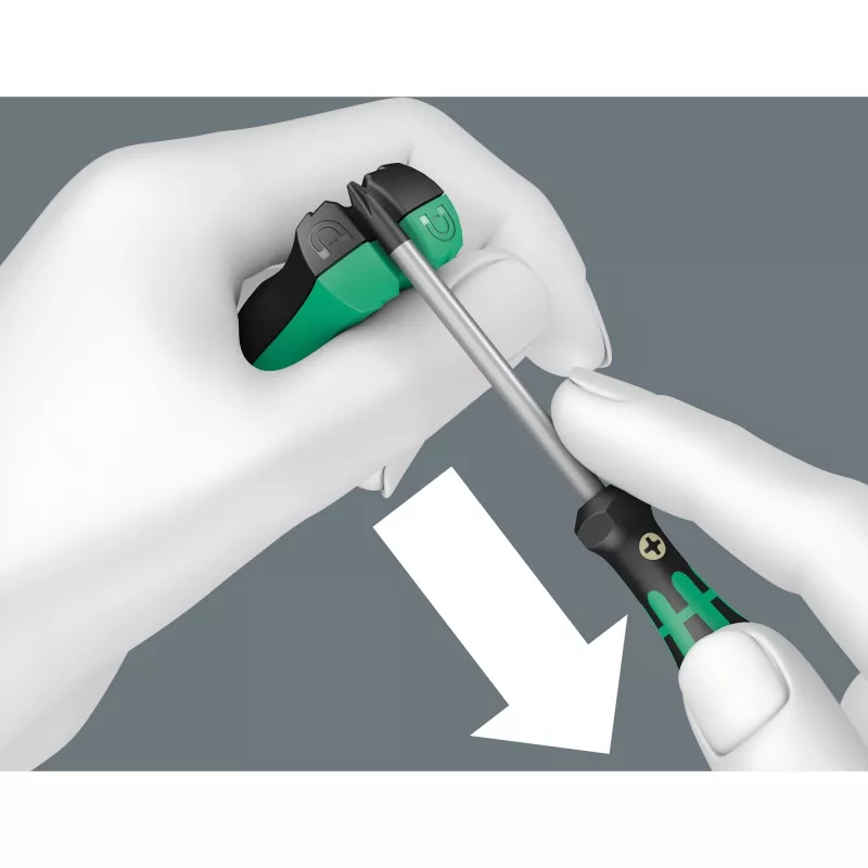 Magnetizzatore/demagnetizzatore non elettrico Wera 05033404001 nero verde