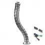 Organizer a griglia per cavi da scrivania MC-768 S argento