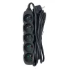 Ciabatta ESPERANZA ELK208K — 5 prese, cavo 3 m, nero