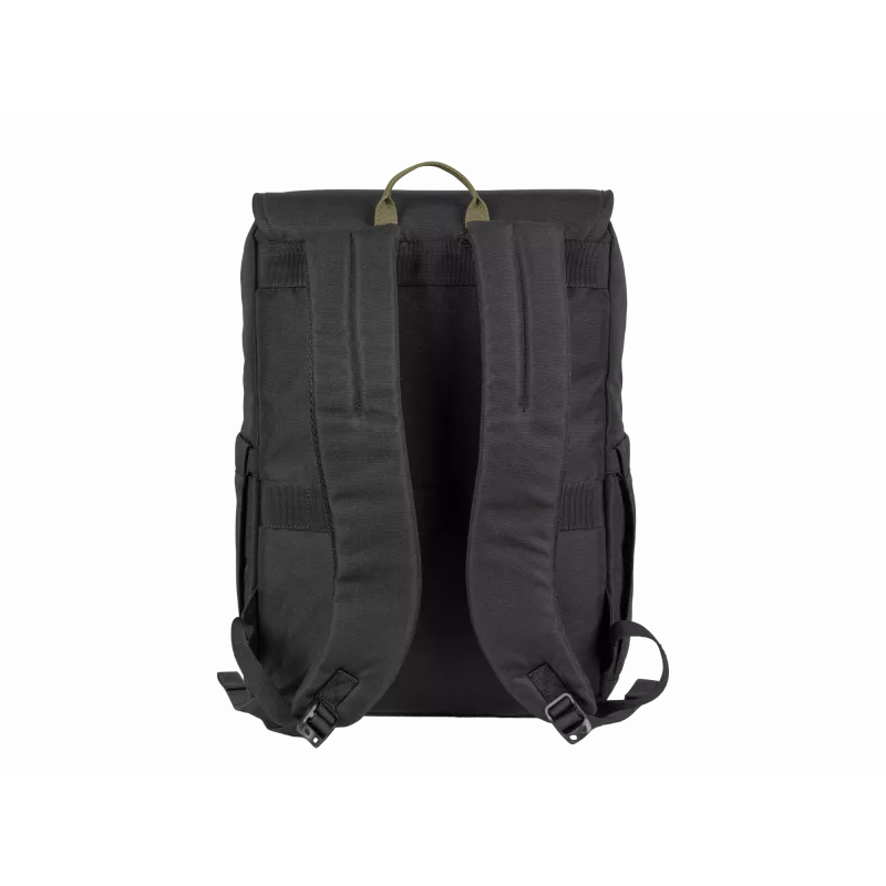 NATEC Niala NTO-2239 zaino per laptop da 39,6 cm (15,6 pollici), 18 L, antispruzzo, poliestere riciclato, nero/verde scuro