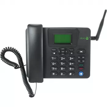Telefono IP Doro 4100H nero cordless con cornetta LCD 128x64 500 voci