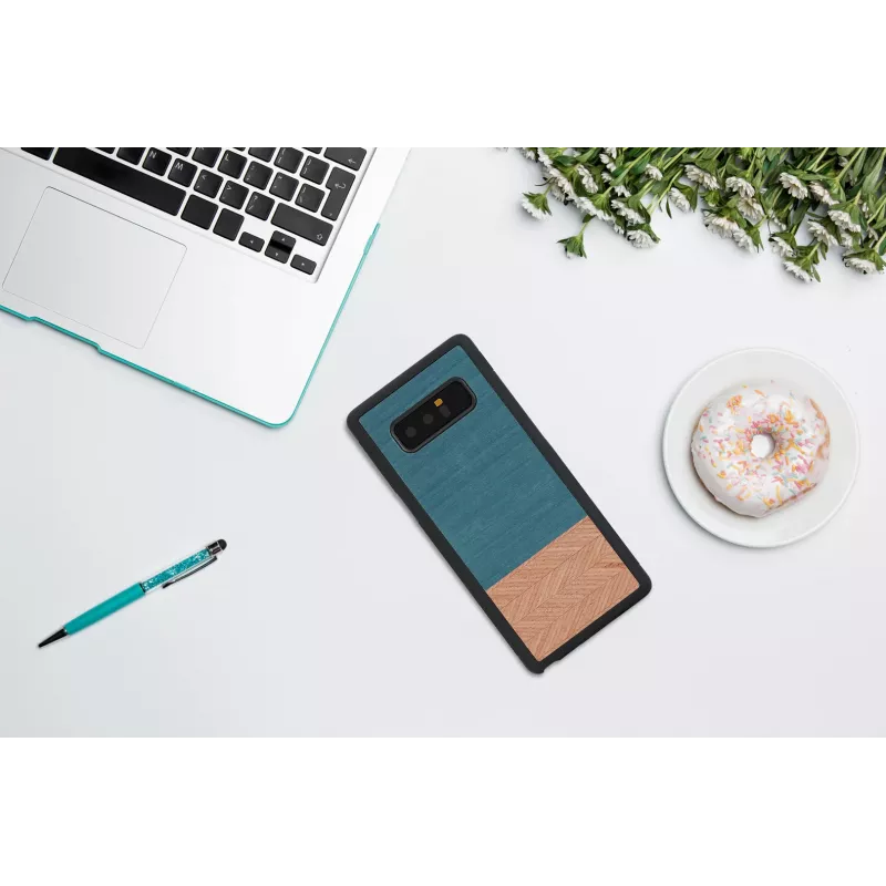 Custodia per smartphone man and wood per Galaxy Note 8 – denim nero