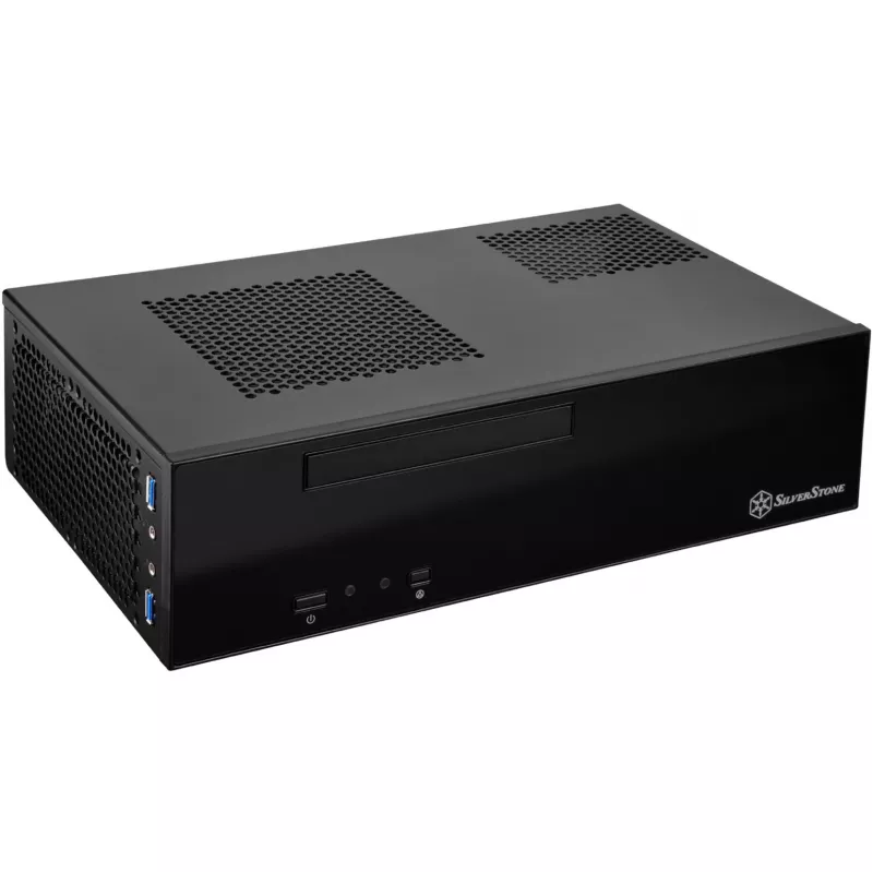SilverStone MILO ML09 - Desktop - Mini-ITX - senza alimentatore (SFX12V) - nero - USB/Audio (SST-ML09B)