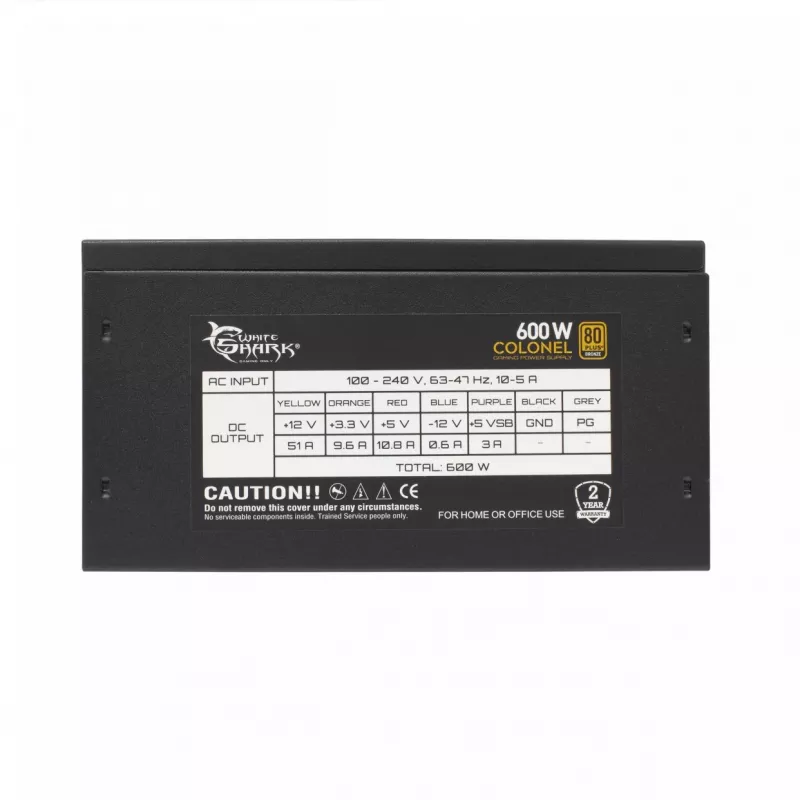 Alimentatore White Shark Colonel 600 W