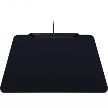 Razer | Tappetino gaming wireless con caricatore a disco, Hard Edition | HyperFlux V2 Wireless Charging System | Tappetino gaming | 360 x 311 mm | nero