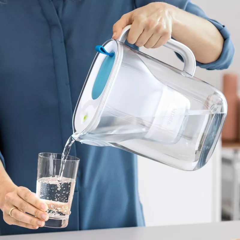 Brita Style eco caraffa filtrante per acqua, blu ghiacciaio