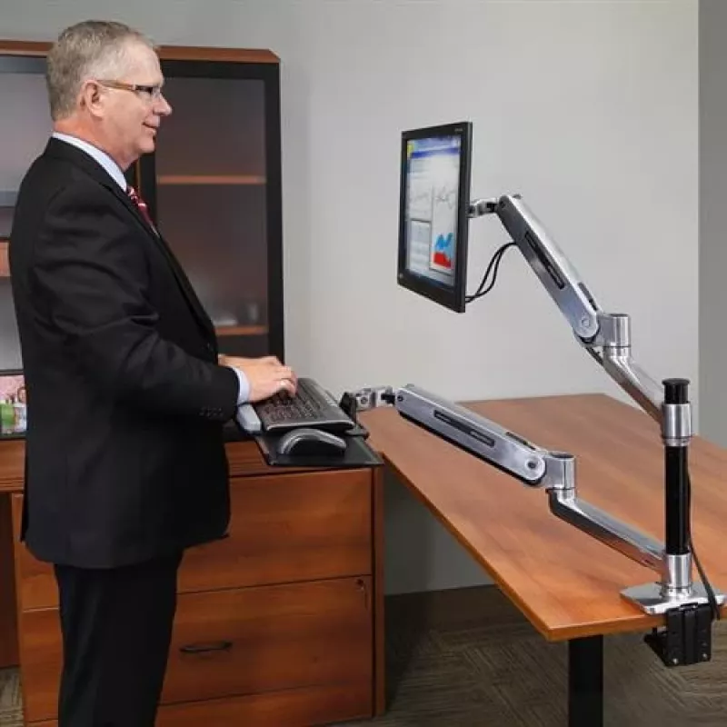 ERGOTRON WorkFit-LX, sistema di montaggio sit-stand per scrivania