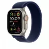 Apple 49mm Blue Trail Loop - S/M - finitura titanio naturale