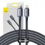 Baseus Crystal Shine CAJY000301 Cavo da USB-C a Lightning, 20 W PD, 2 m, Nero