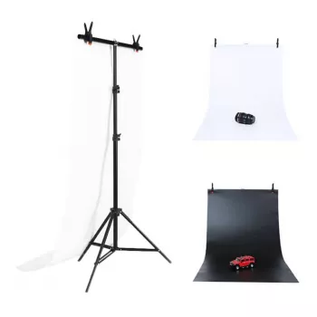 Puluz stativo per sfondi fotostudio 70x200cm + sfondi 2 pezzi DCA0976