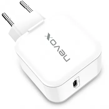 nevox caricabatterie USB-C PD 20W bianco alimentatore