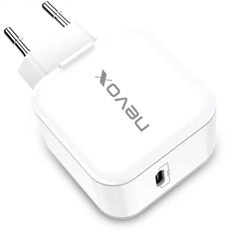 nevox caricabatterie USB-C PD 20W bianco alimentatore