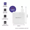 Qoltec caricabatterie GaN FAST 108W | 5-20V | 3-4.7A | USB C | bianco