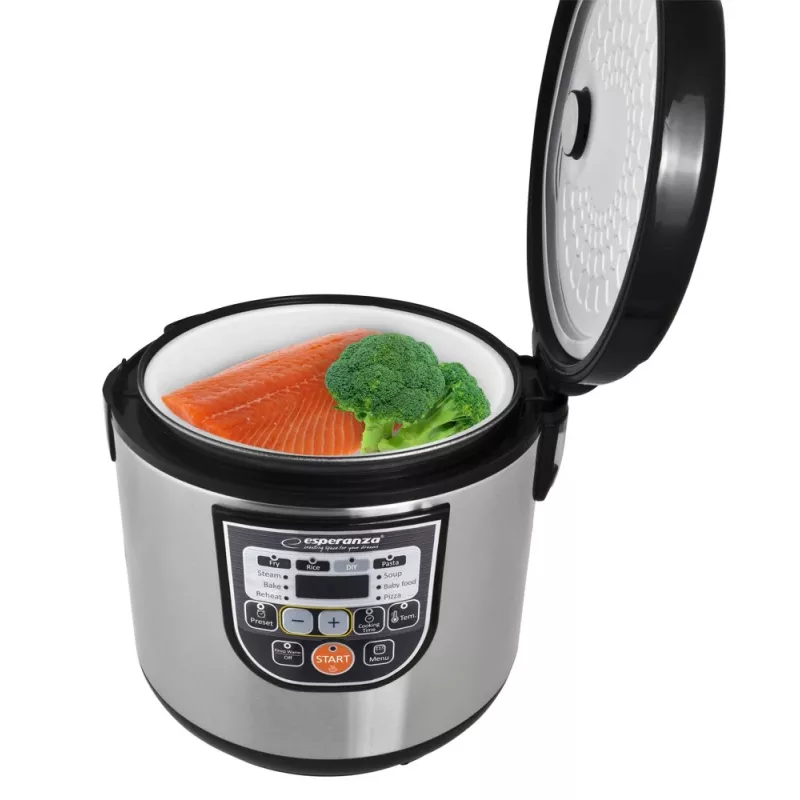 Multicooker ESPERANZA EKG011, capacità 5 L, 860 W, nero/acciaio inox