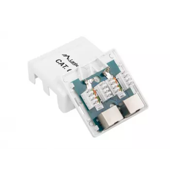 Lanberg OS6-0002-W adattatore interfaccia/genere cavo 2 X RJ-45 bianco (OS6-0002-W)