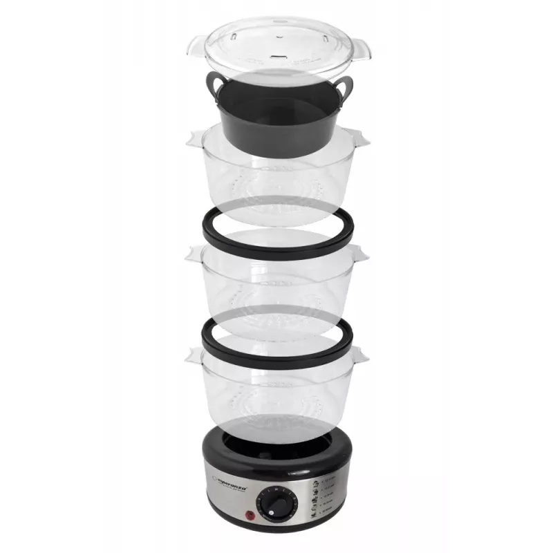 Esperanza Steam Volcano EKG009 Vaporiera, 3 cestelli, 400 W
