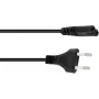 Cavo di alimentazione Omnitronic 1,5 m, IEC C13 su Schuko, nero