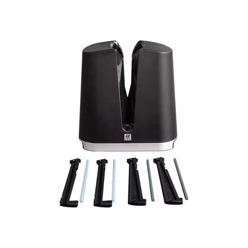Affilacoltelli ZWILLING V-Edge Pull Through, nero, design compatto a passaggio