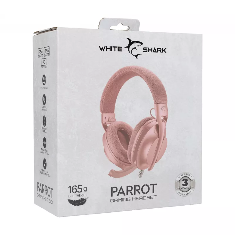 Cuffie White Shark GH-2440 Parrot Pink