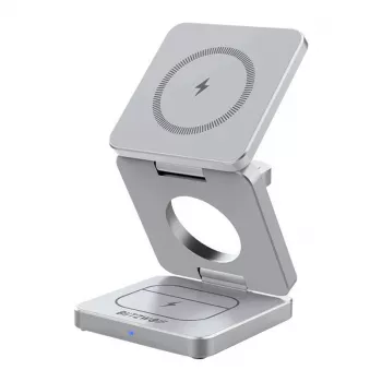 Caricabatterie wireless BlitzWolf BW-IW30 stazione di ricarica rapida 3-in-1 per iPhone e Samsung, ricarica wireless di 3 dispositivi
