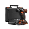Trapano Black & Decker ASD18K-QW, senza chiave, 1,5 Ah, nero/arancione