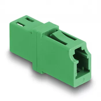 Accoppiatore fibra ottica LC simplex femmina a LC simplex femmina APC verde DeLOCK 87984