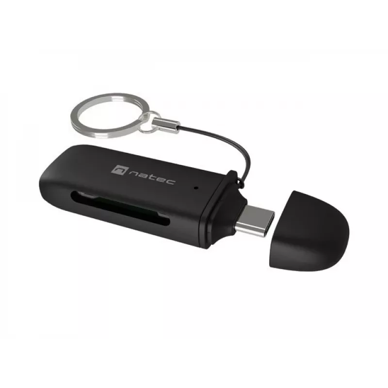 Lettore di schede NATEC SCARAB C SD/Micro SD USB 3.2 Gen 1 nero (NCZ-2365)