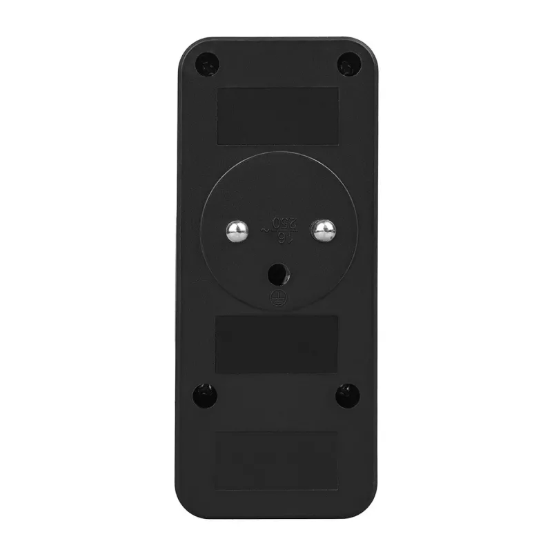 Power splitter MACLEAN MCE248 F/B — 3 prese AC (1x16A, 2x6A) e 4 porte USB (2xUSB‑A, 2xUSB‑C PD 20W), spina EU, nero