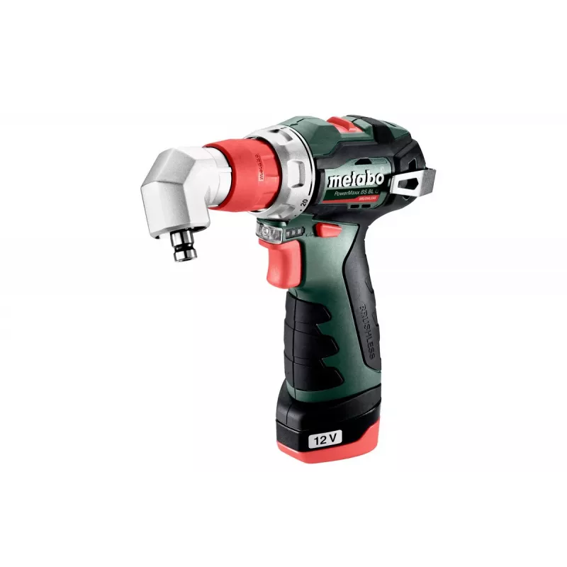 Metabo PowerMaxx BS BL Q 601749500 trapano avvitatore a batteria, 12V, 38 Nm, 2x 2,0 Ah
