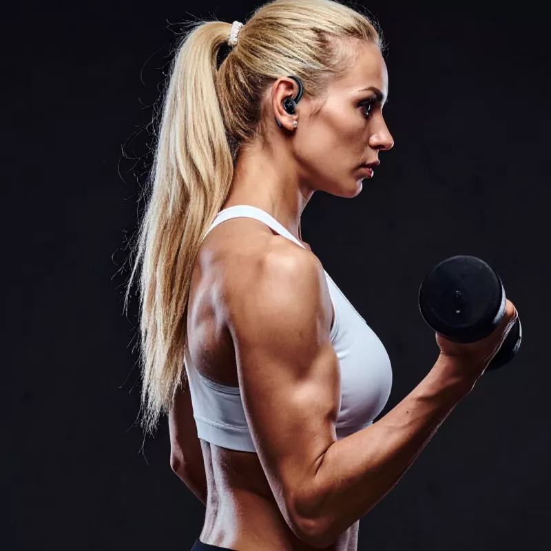 Auricolari sportivi wireless MANTA Rytmo Sport 2 MATWS012BK — True Wireless, in-ear, nero