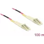 Cavo di rete Delock LC Duplex multimodale OM4 100 m nero